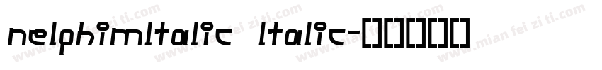 nelphimltalic ltalic字体转换
